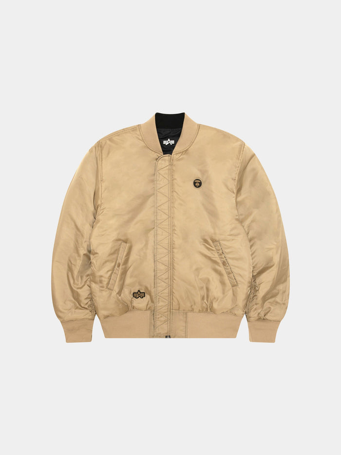 AAPE X ALPHA MA-1 BOMBER JACKET COLLAB Alpha Industries