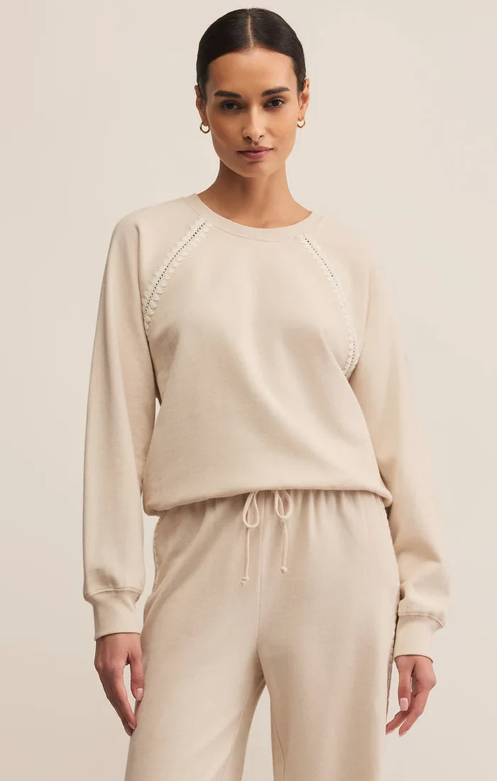 All Around French Terry SweatShirt - Greige Goods