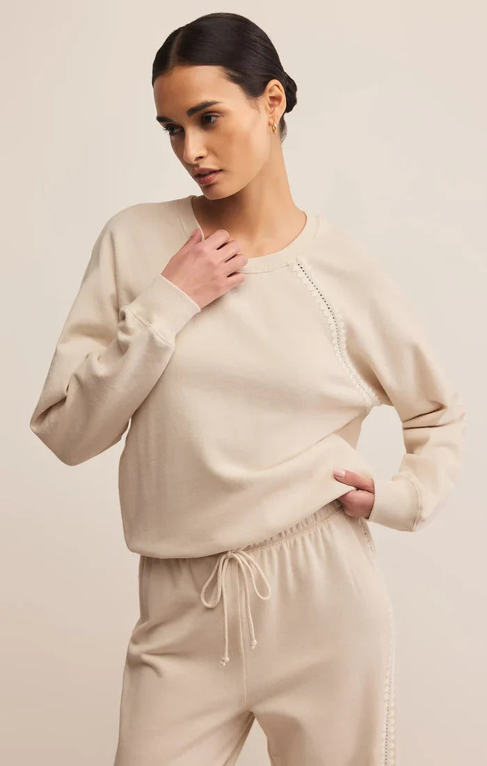 All Around French Terry SweatShirt - Greige Goods