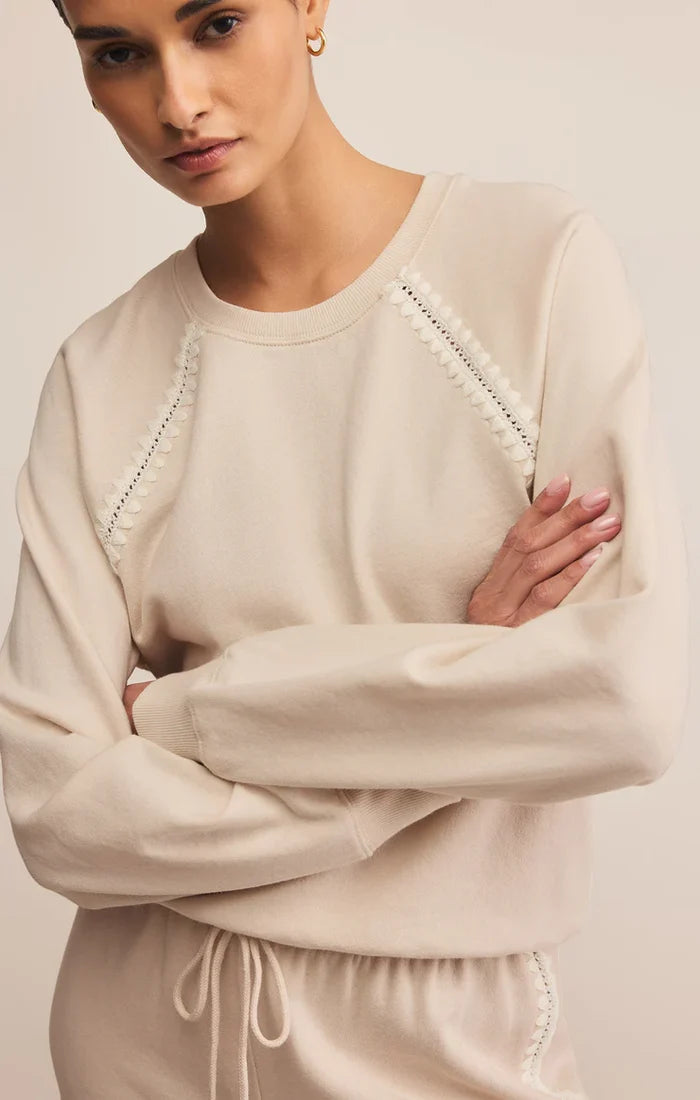 All Around French Terry SweatShirt - Greige Goods