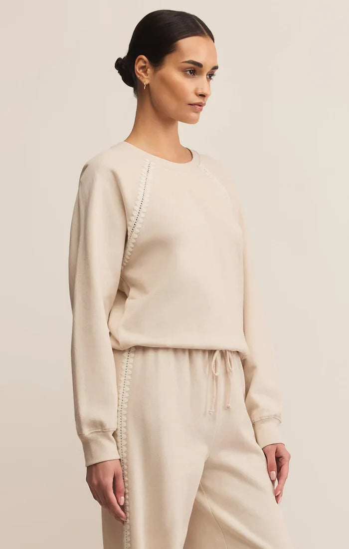 All Around French Terry SweatShirt - Greige Goods