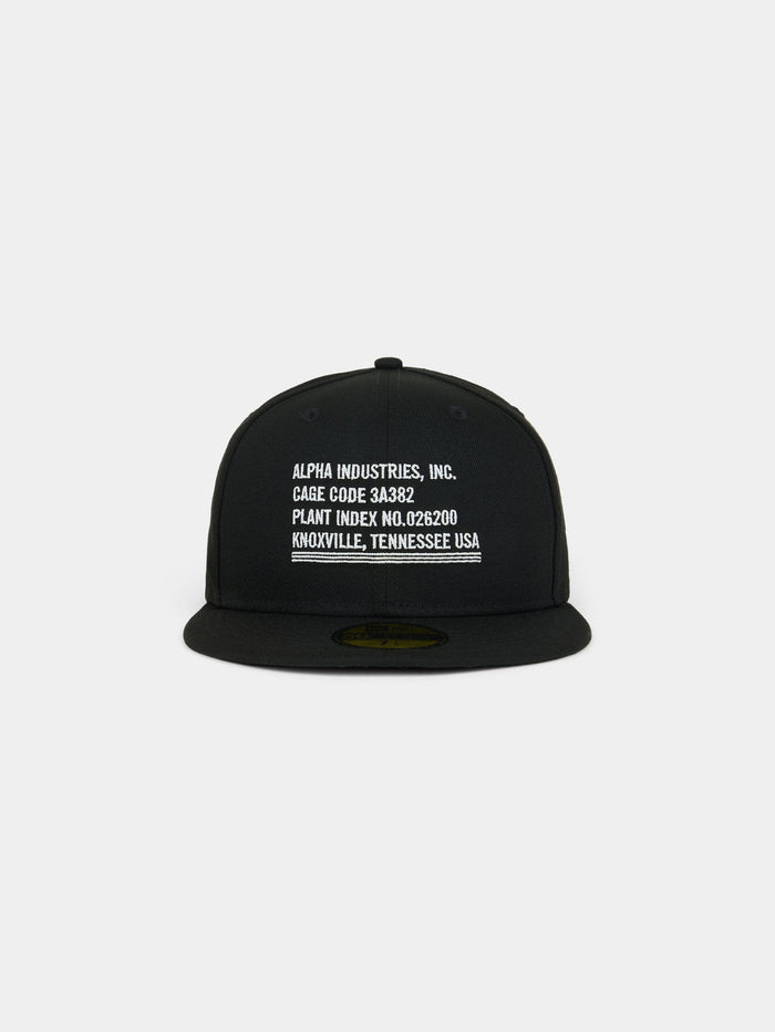 NEW ERA X ALPHA INDUSTRIES 5950 CAGE CODE HAT COLLAB Alpha Industries BLACK 7