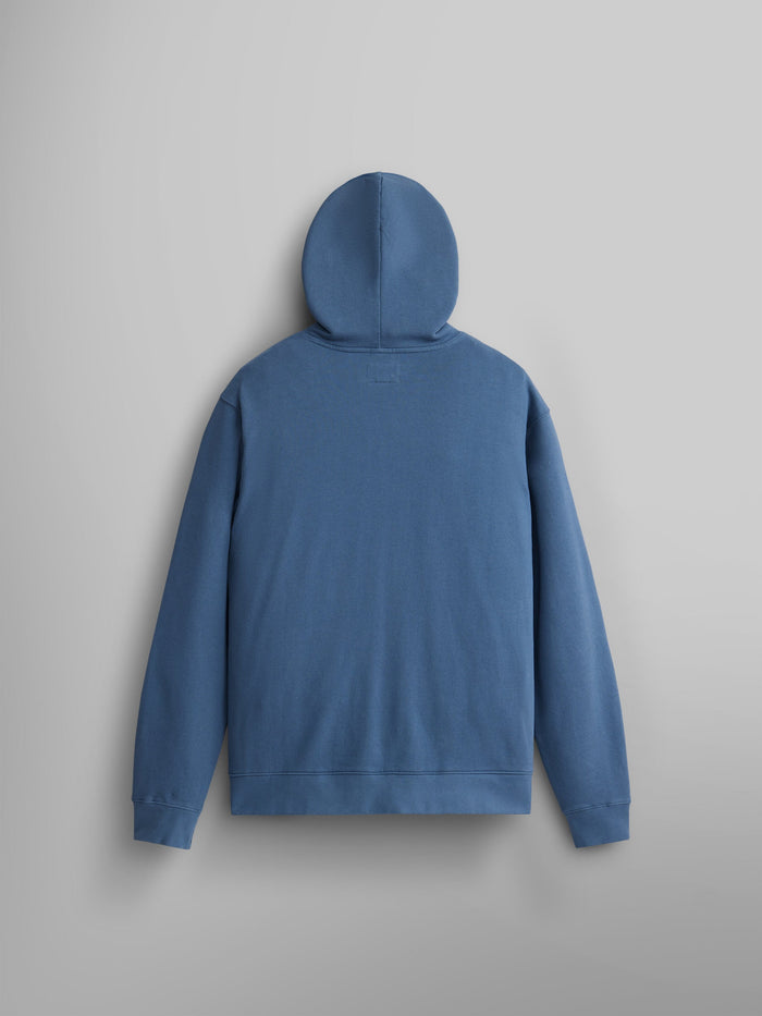 Alpha Ransom Hoodie by Alpha Industries, blue, hooded, pullover design.