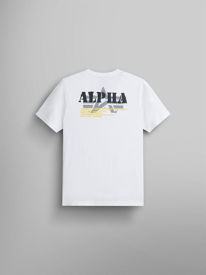ALPHA STENCIL TEE TOP Alpha Industries