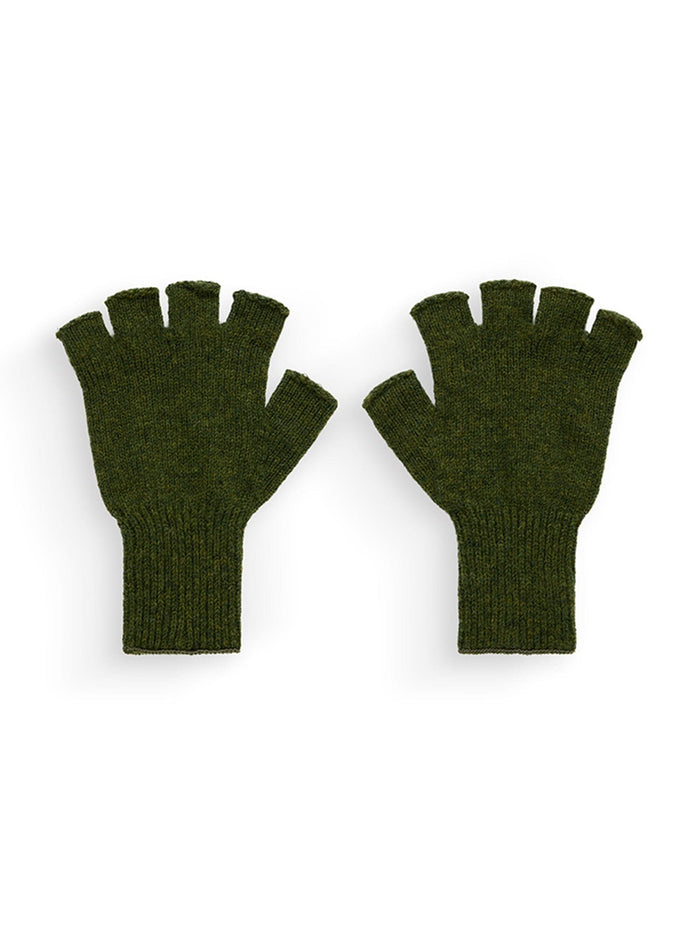 Alpha Industries Anon X Alpha F/L Gloves, dark green, featuring MA-1 material.