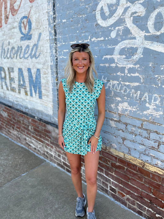 AQUA RETRO ROMPER