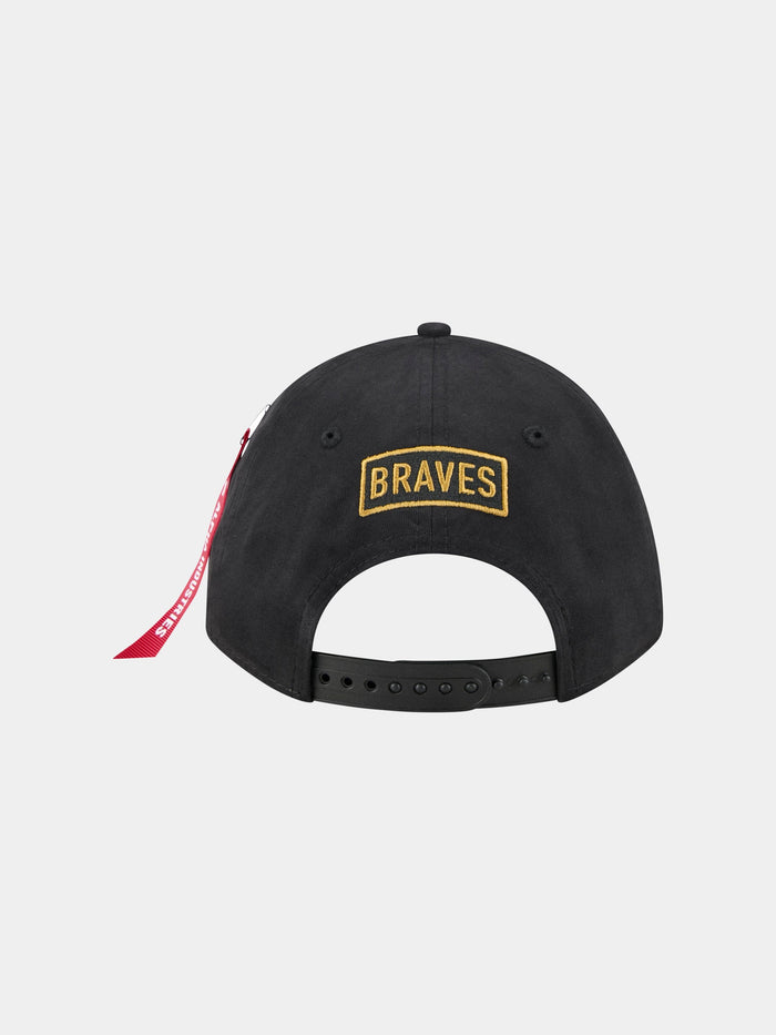 ATLANTA BRAVES X ALPHA X NEW ERA 940 MC CAP ACCESSORY Alpha Industries