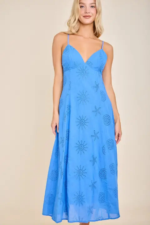BEACH EYELET MIDI