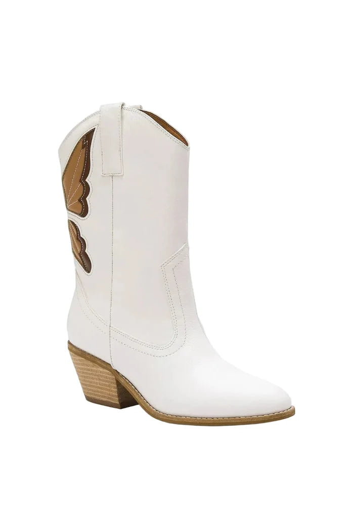Beast Fashion Butterfly Cut Detail Point Toe Boots
