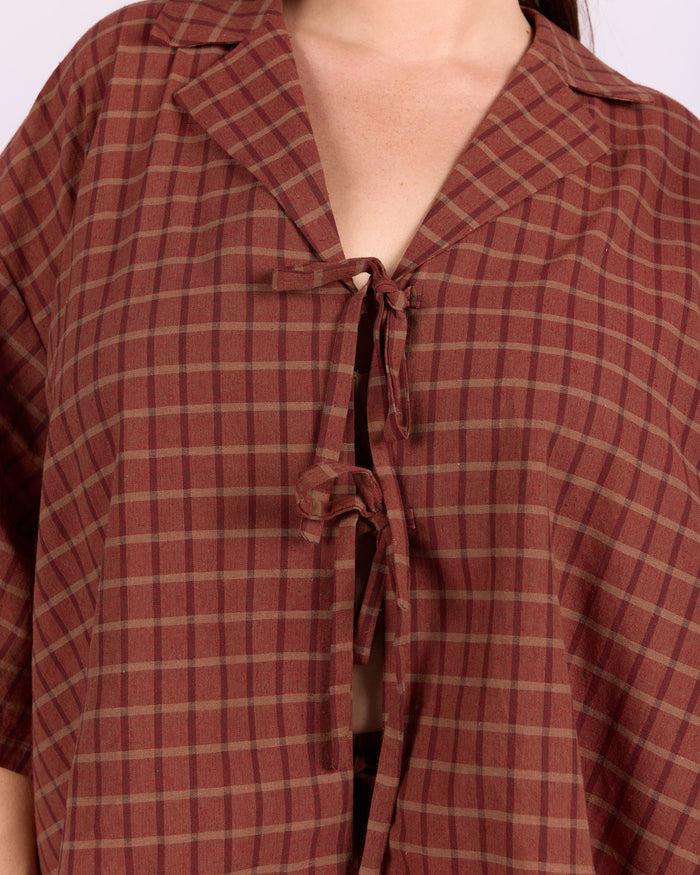 Billie Shirt | Maple Gingham