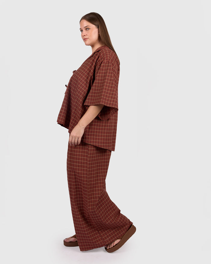 Billie Shirt | Maple Gingham