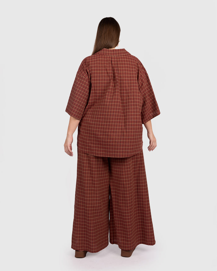 Billie Shirt | Maple Gingham