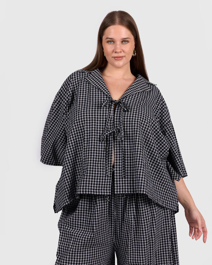 Billie Shirt | Midnight Gingham