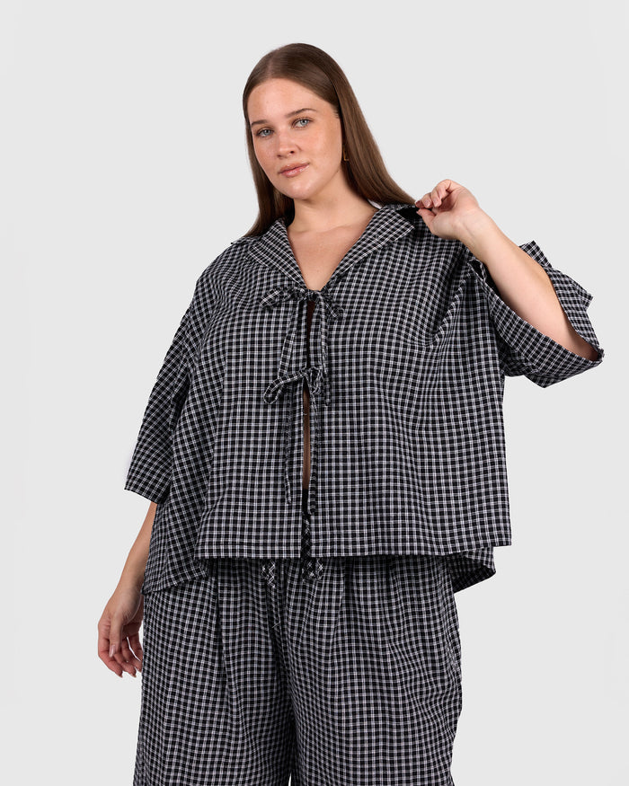 Billie Shirt | Midnight Gingham