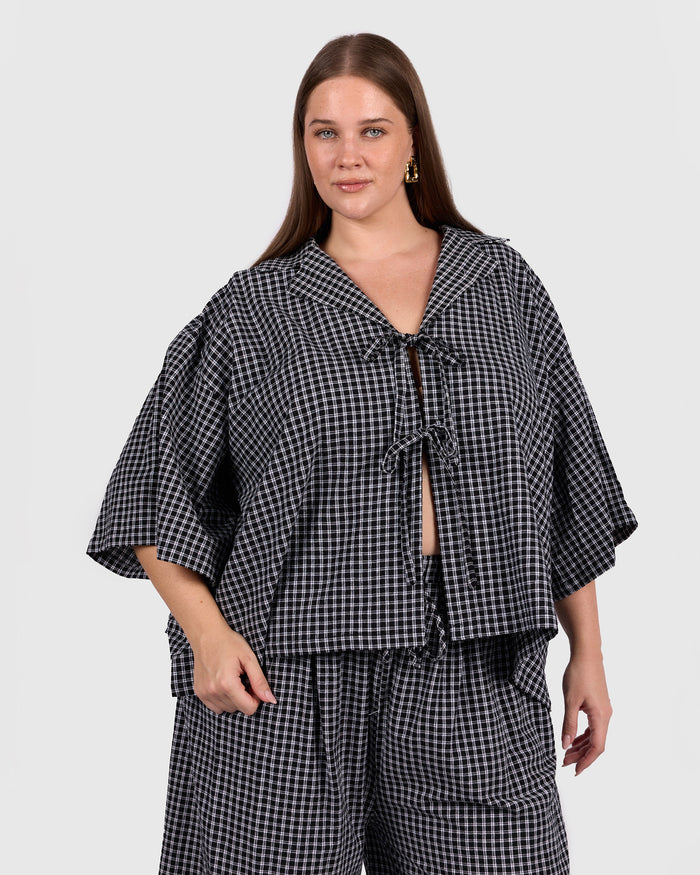 Billie Shirt | Midnight Gingham