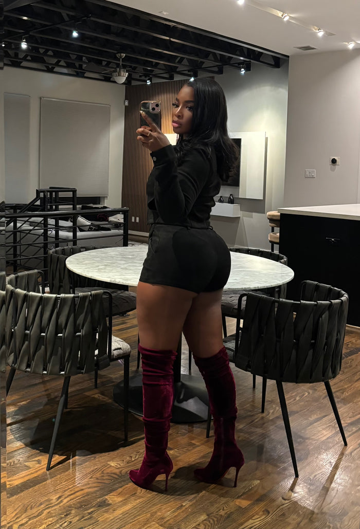 Black Sade short set