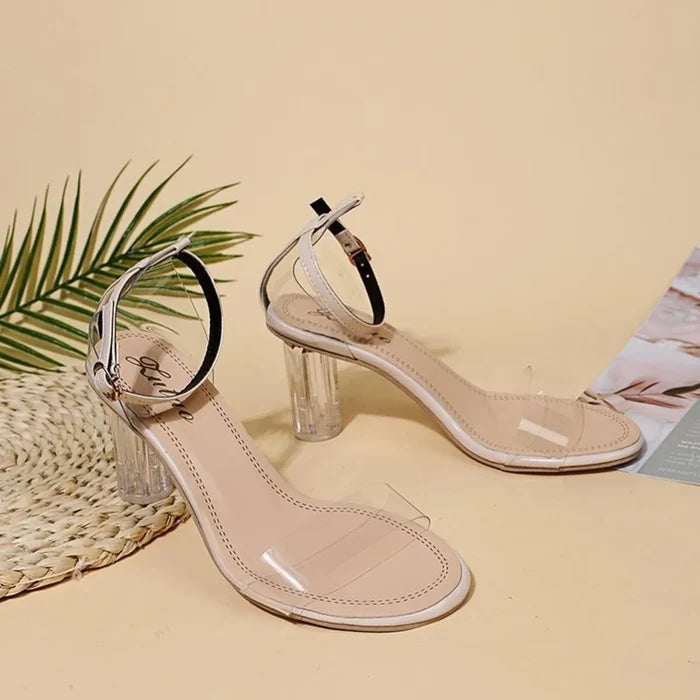 Block Heel Ankle Strap Sandals