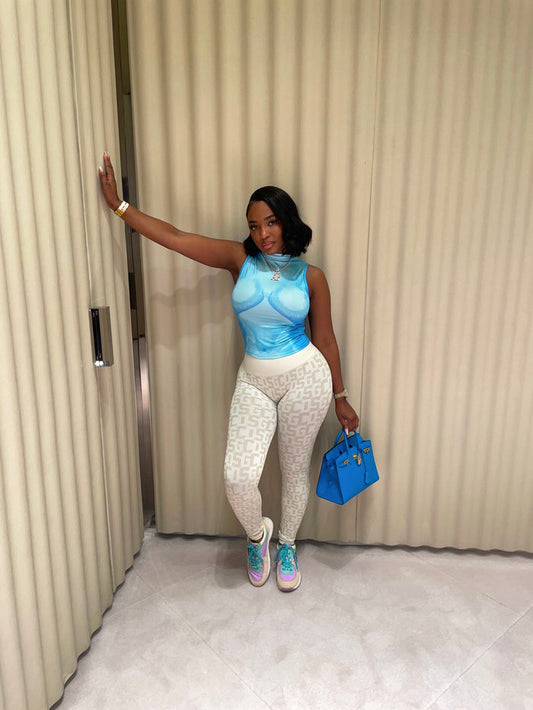 Blue Body top - Shop Luxe Life Boutique