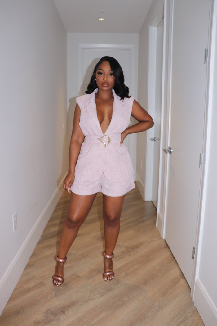 Blush Big Business short set - Shop Luxe Life Boutique