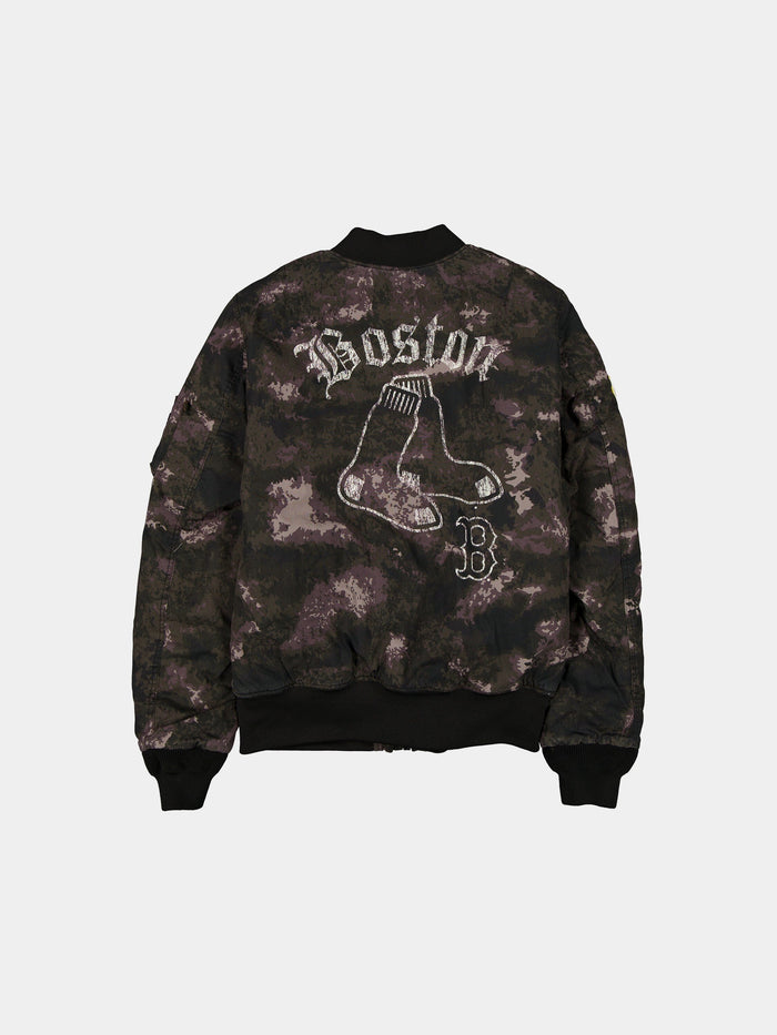 BOSTON RED SOX X ALPHA X NEW ERA MA-1 BOMBER JACKET (BLACK CAMO) OUTERWEAR Alpha Industries