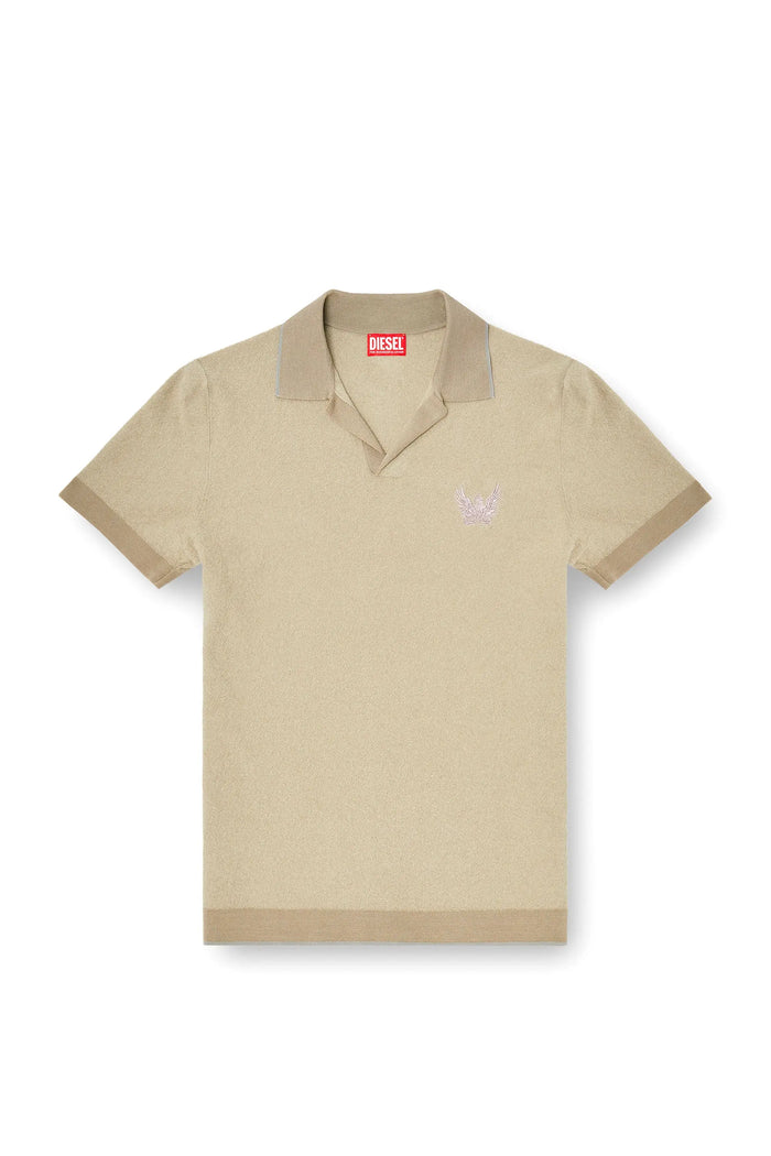Bouclé-knit polo shirt with Phoenix logo