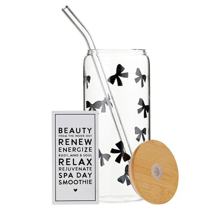 Bow Glass Tumbler - Greige Goods