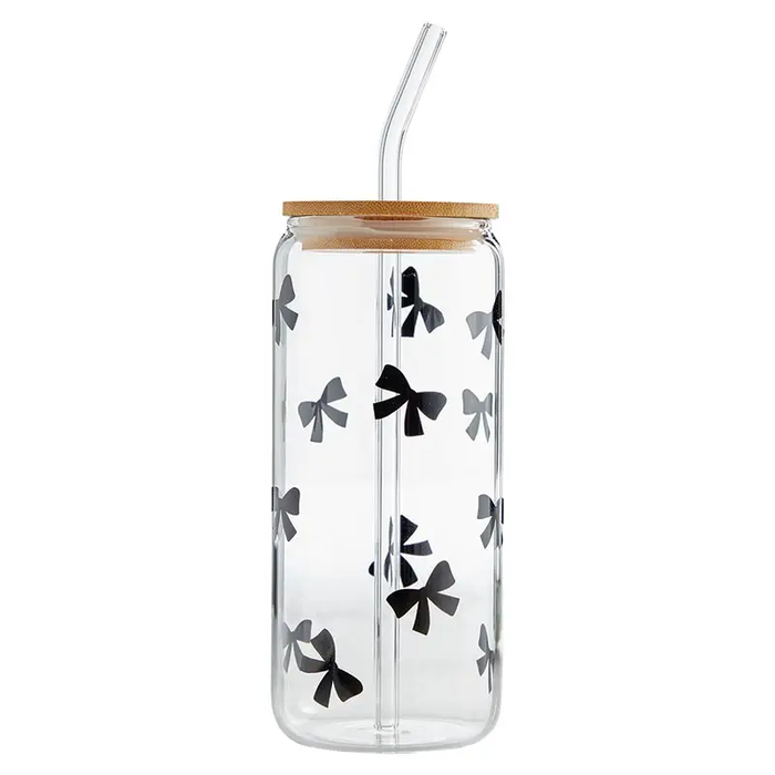 Bow Glass Tumbler - Greige Goods