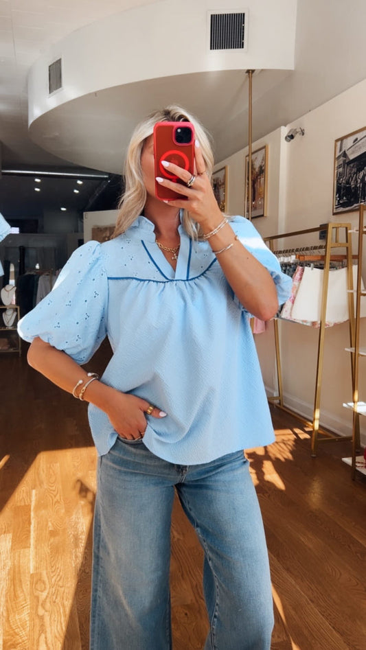 BRENLEY SKY BLUE TOP
