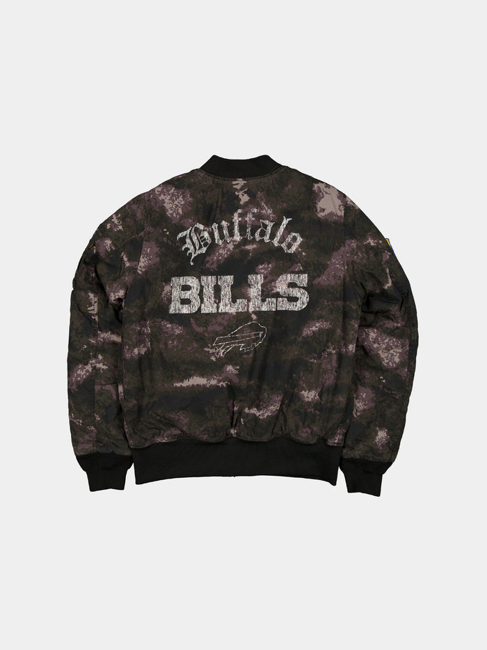 BUFFALO BILLS X ALPHA X NEW ERA MA-1 BOMBER JACKET (BLACK CAMO) OUTERWEAR Alpha Industries