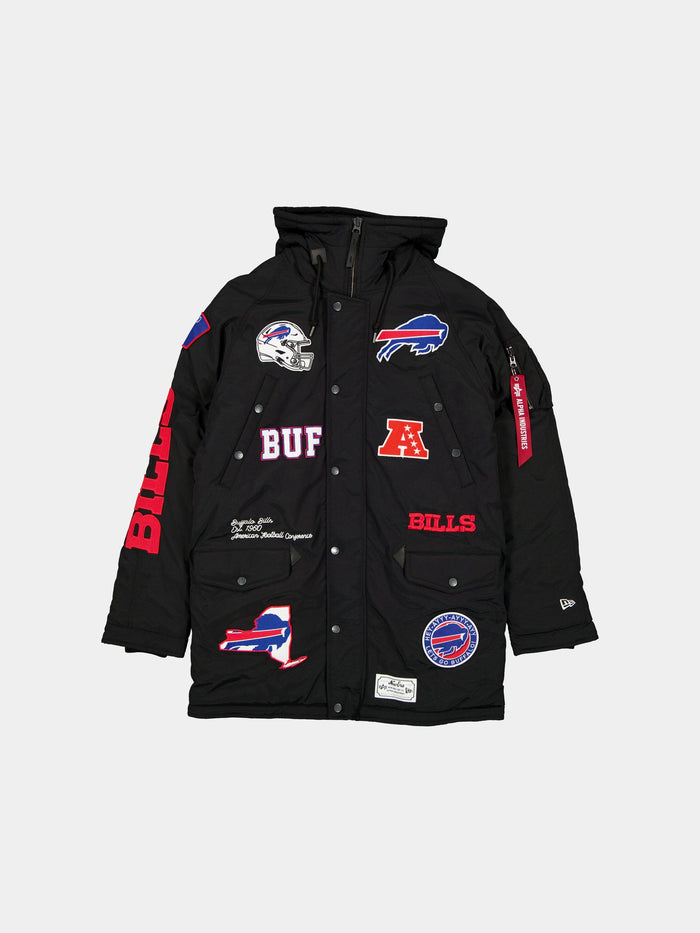 BUFFALO BILLS X ALPHA X NEW ERA N-3B PARKA OUTERWEAR Alpha Industries BLACK S