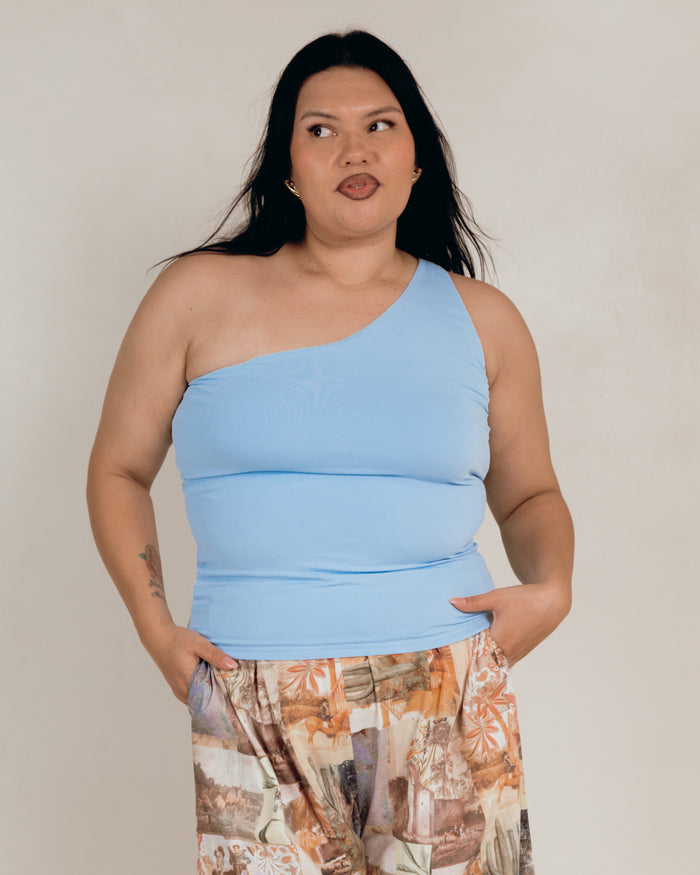 Butter One Shoulder Top - Comfortable Top - The Lullaby Club