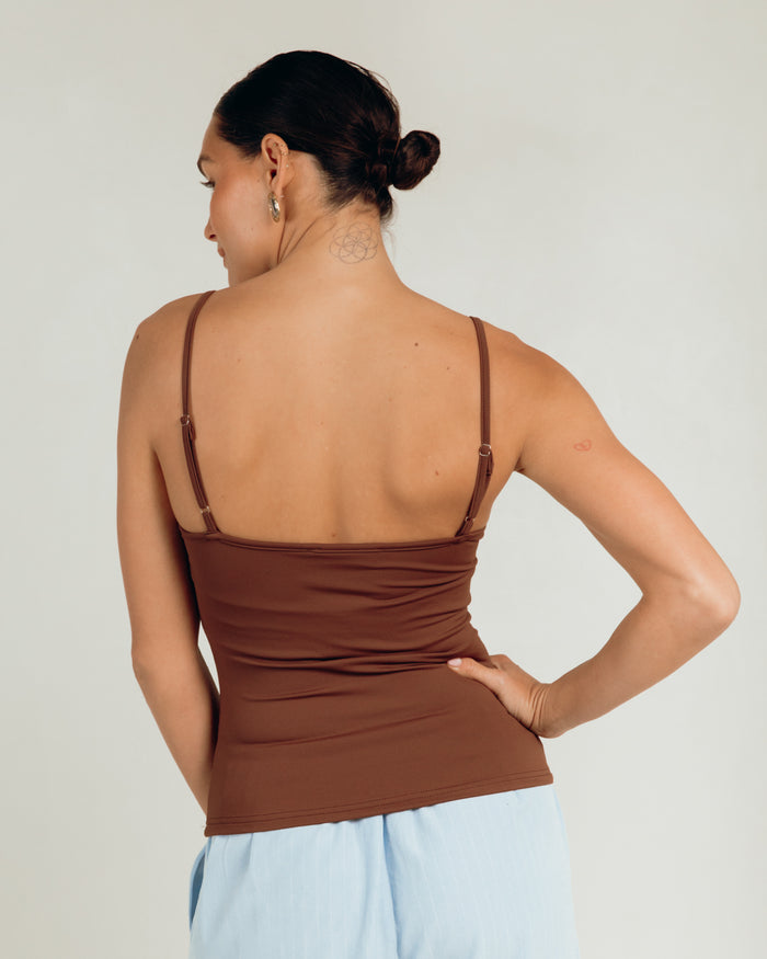 Butter Tank in Chocolate - Stretchy and Comfortable Basics - The Lullaby Club