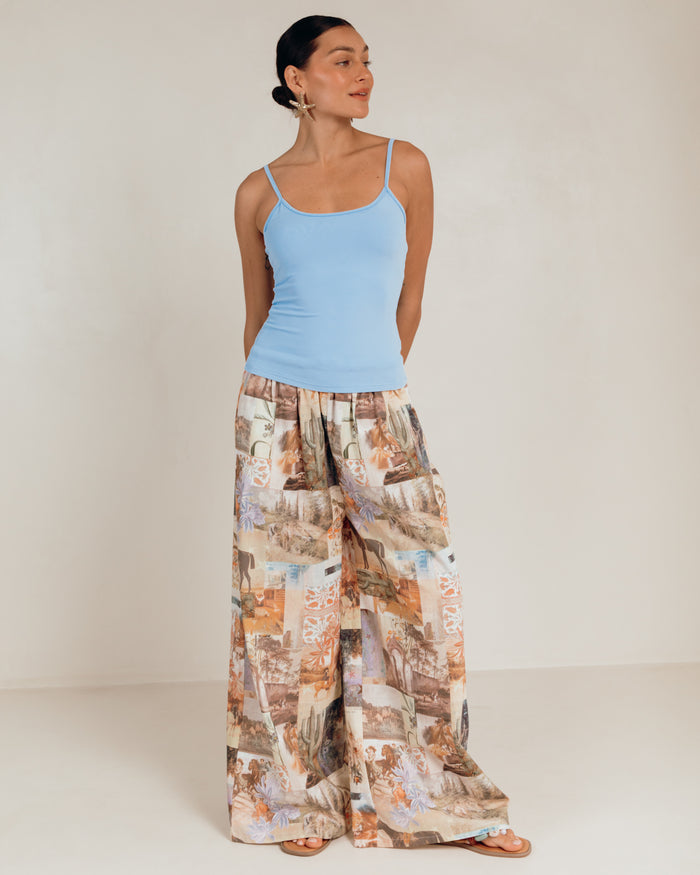 Butter Tank in Blue - Maternity Friendly Basics - The Lullaby Club