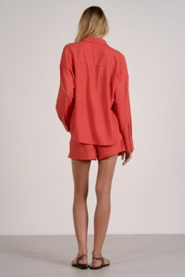 Button Down Long Sleeve Top