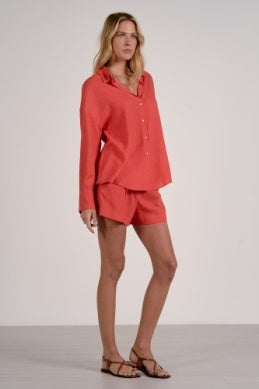 Button Down Long Sleeve Top