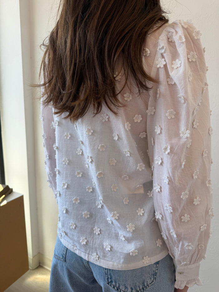 Byisabeau Flower Shirt - Greige Goods