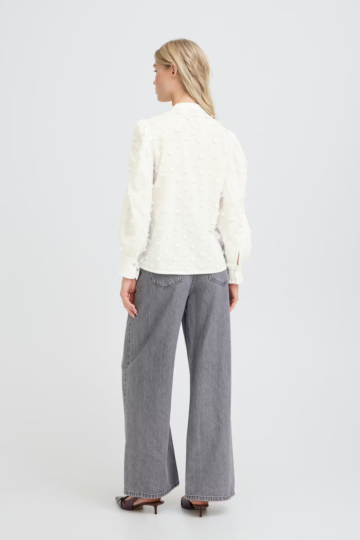 Byisabeau Flower Shirt - Greige Goods
