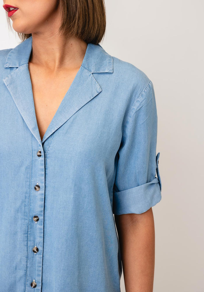 Bykosmo Turn Up Shirt - Greige Goods