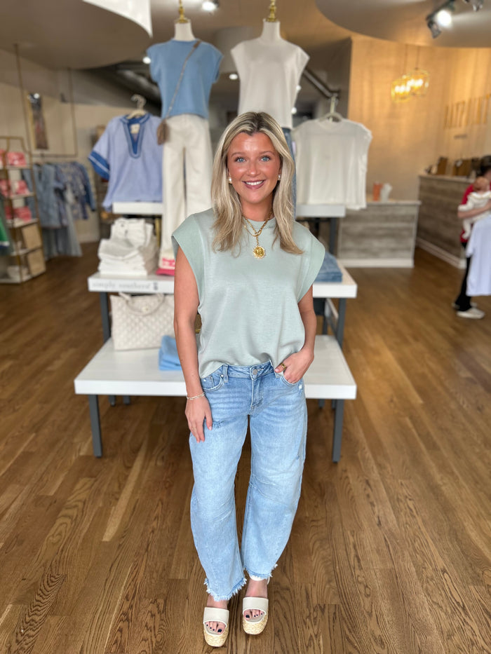CARLY SAGE TOP