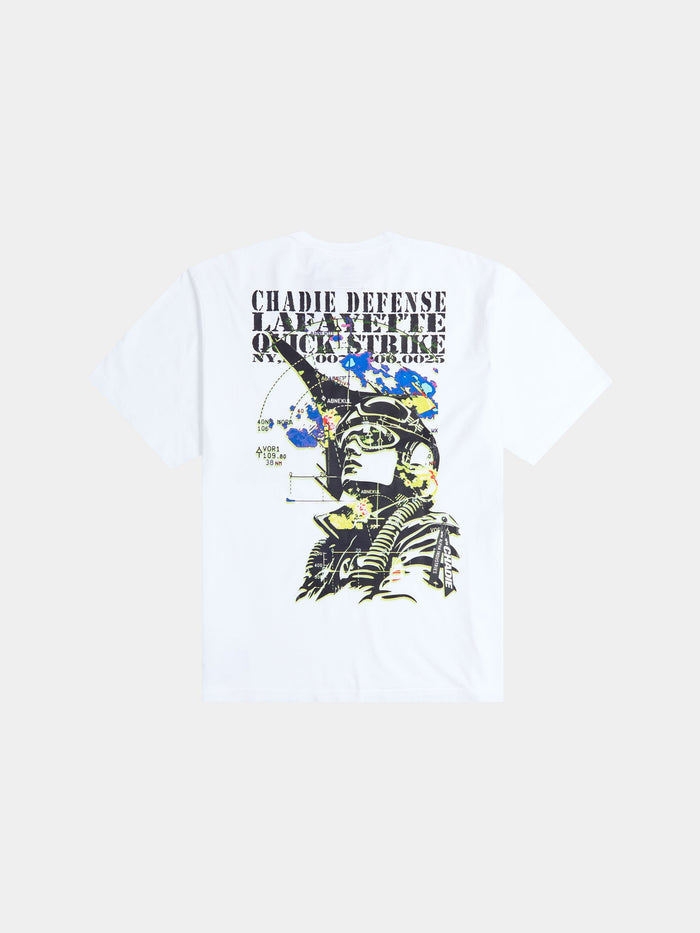 CHADIE X ALPHA SONAR TEE COLLAB Alpha Industries WHITE XS