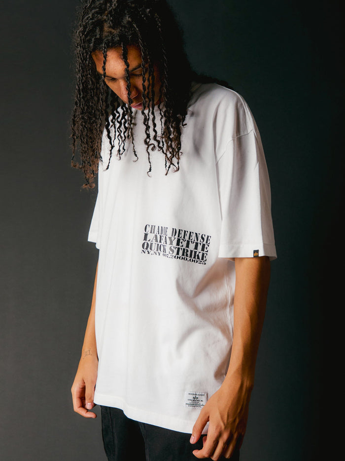 CHADIE X ALPHA SONAR TEE COLLAB Alpha Industries