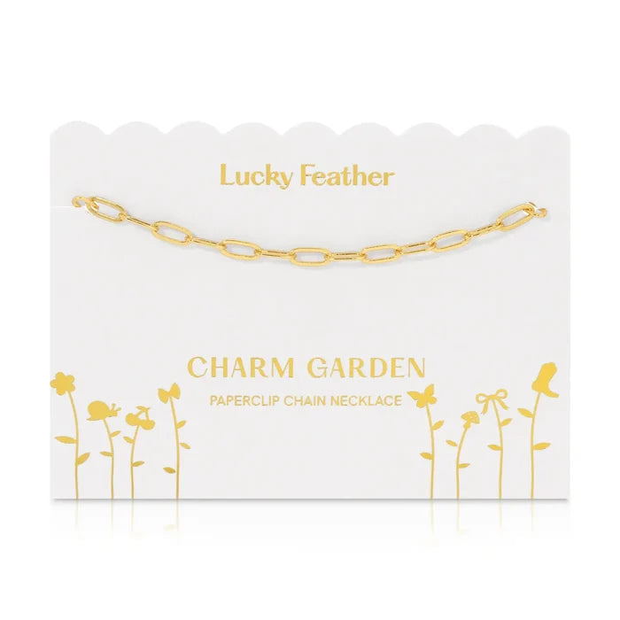 Charm Garden- Gold Paperclip Chain - Greige Goods