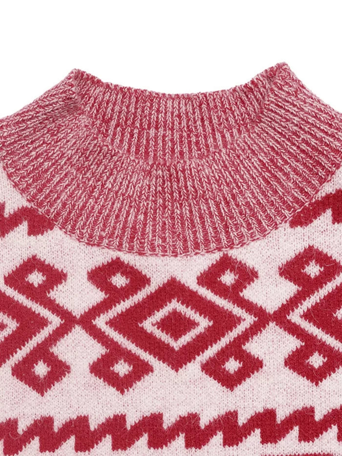 CHEERS Christmas Round Neck Long Sleeve Sweater