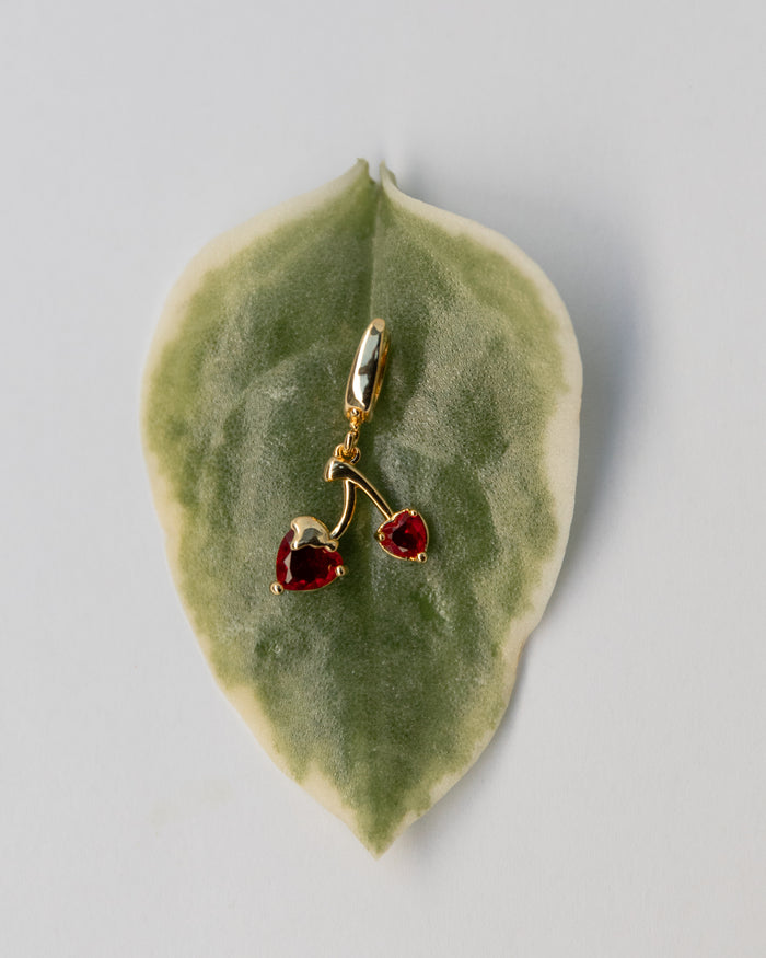 Cherry Heart Charm