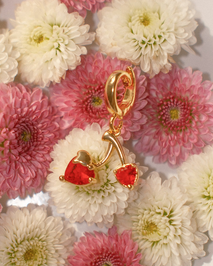 Cherry Heart Charm