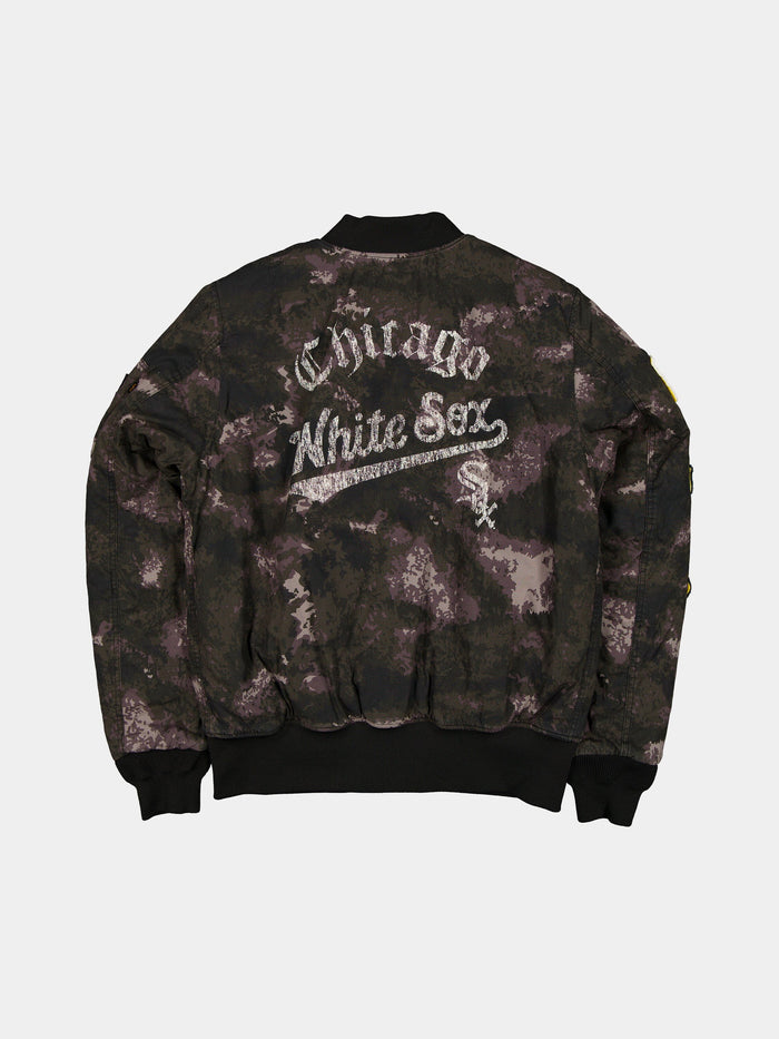 CHICAGO WHITE SOX X ALPHA X NEW ERA MA-1 BOMBER JACKET (BLACK CAMO) OUTERWEAR Alpha Industries