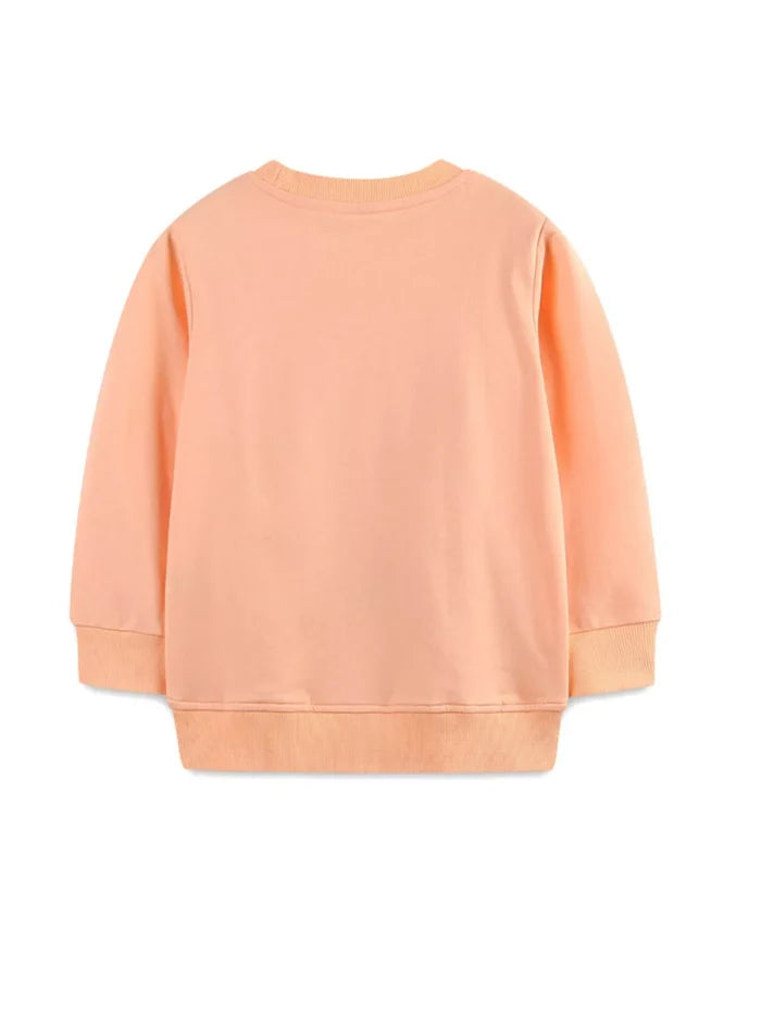 Children's Christmas Print Round Neck Sweatshirt