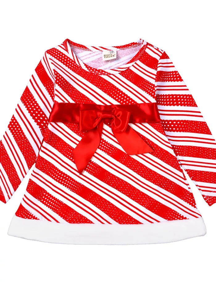 Children's Striped Christmas Outfit Set