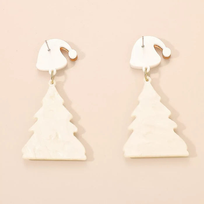 Christmas Tree Dangle Earrings