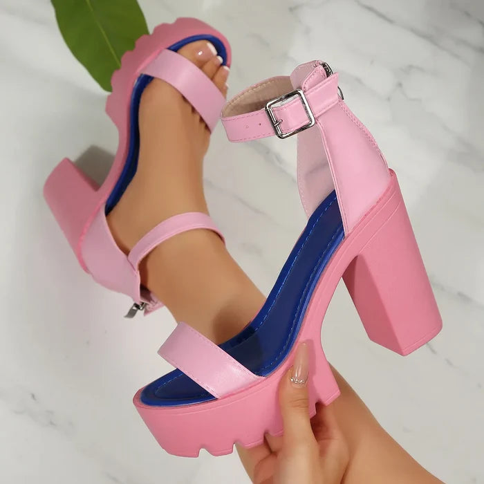 Chunky Platform Ankle Strap Sandals